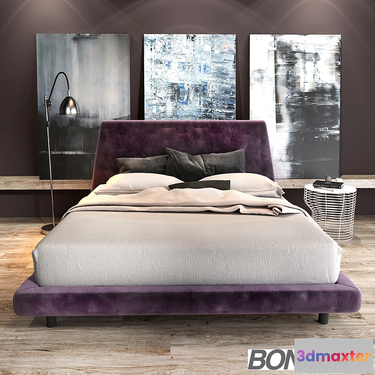 1437244 - Bonaldo Joe Ego bed 3D Max