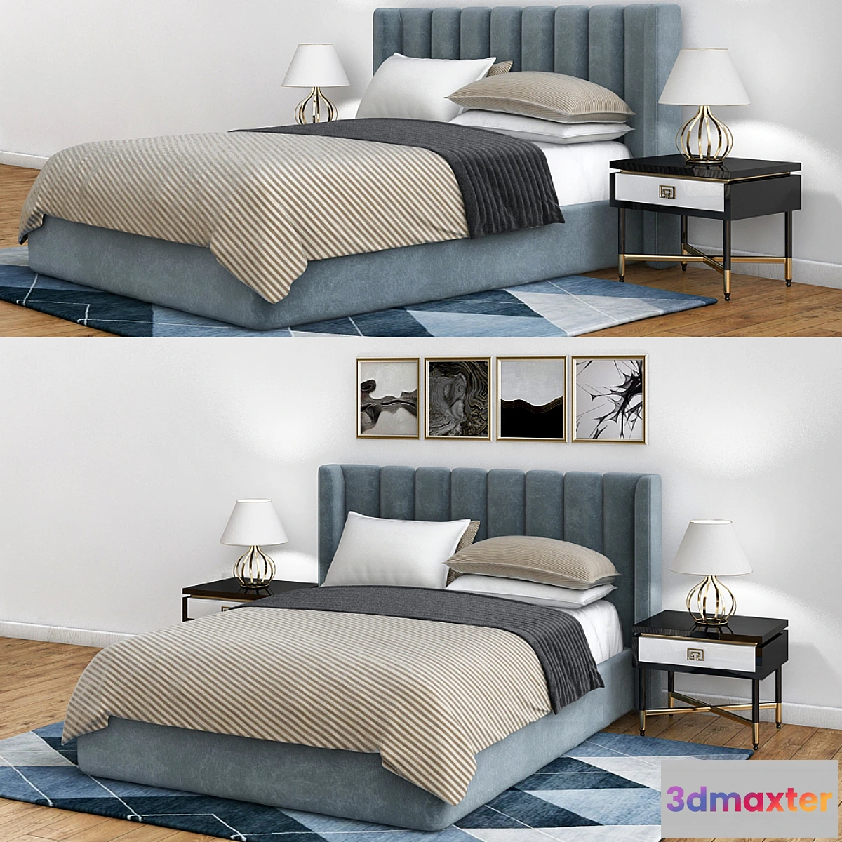 1438116 - Bedroom Mitchell Gold 3D Max