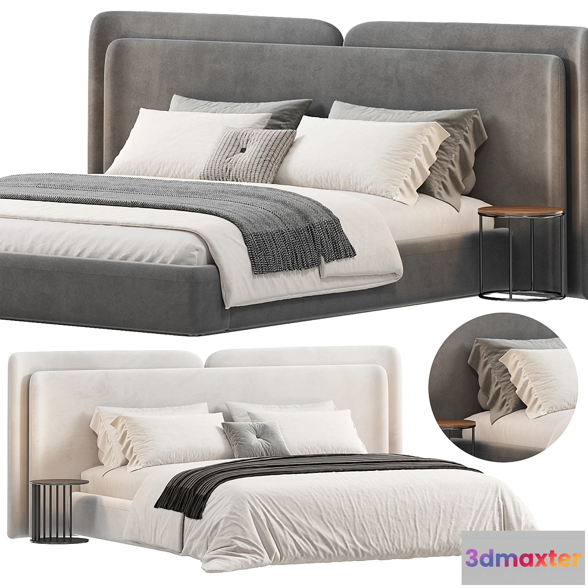1438458 - Valletta Bed by importhome 3D Max
