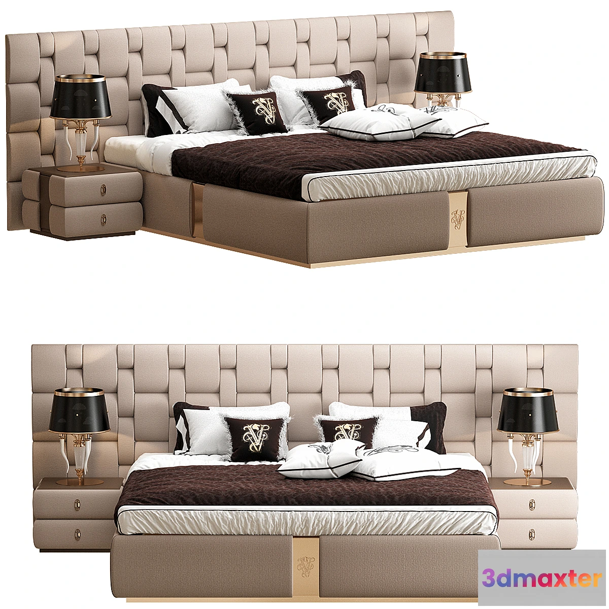 1439534 - Bed (IPE CAVALLI) Visionnaire PERKINS 3D Max
