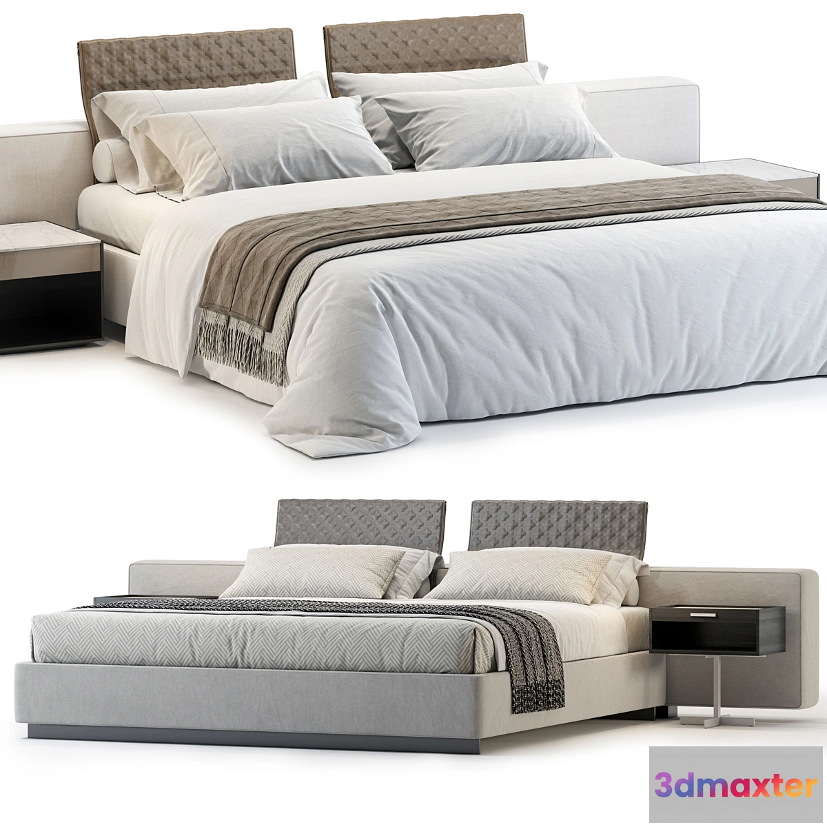 1439844 - Minotti Young Bed 3D Max