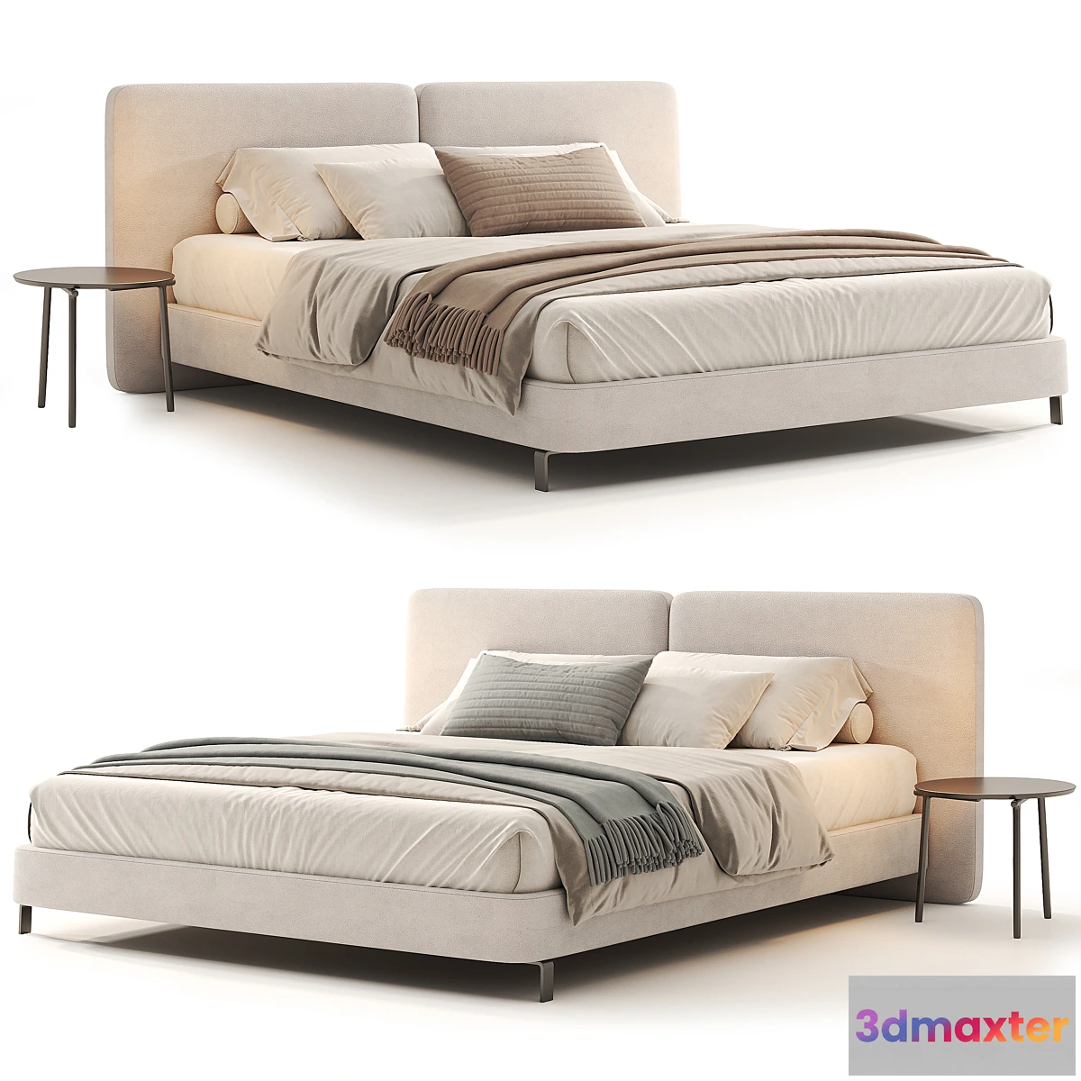 1440196 - Tatlin Bed By Minotti 3D Max