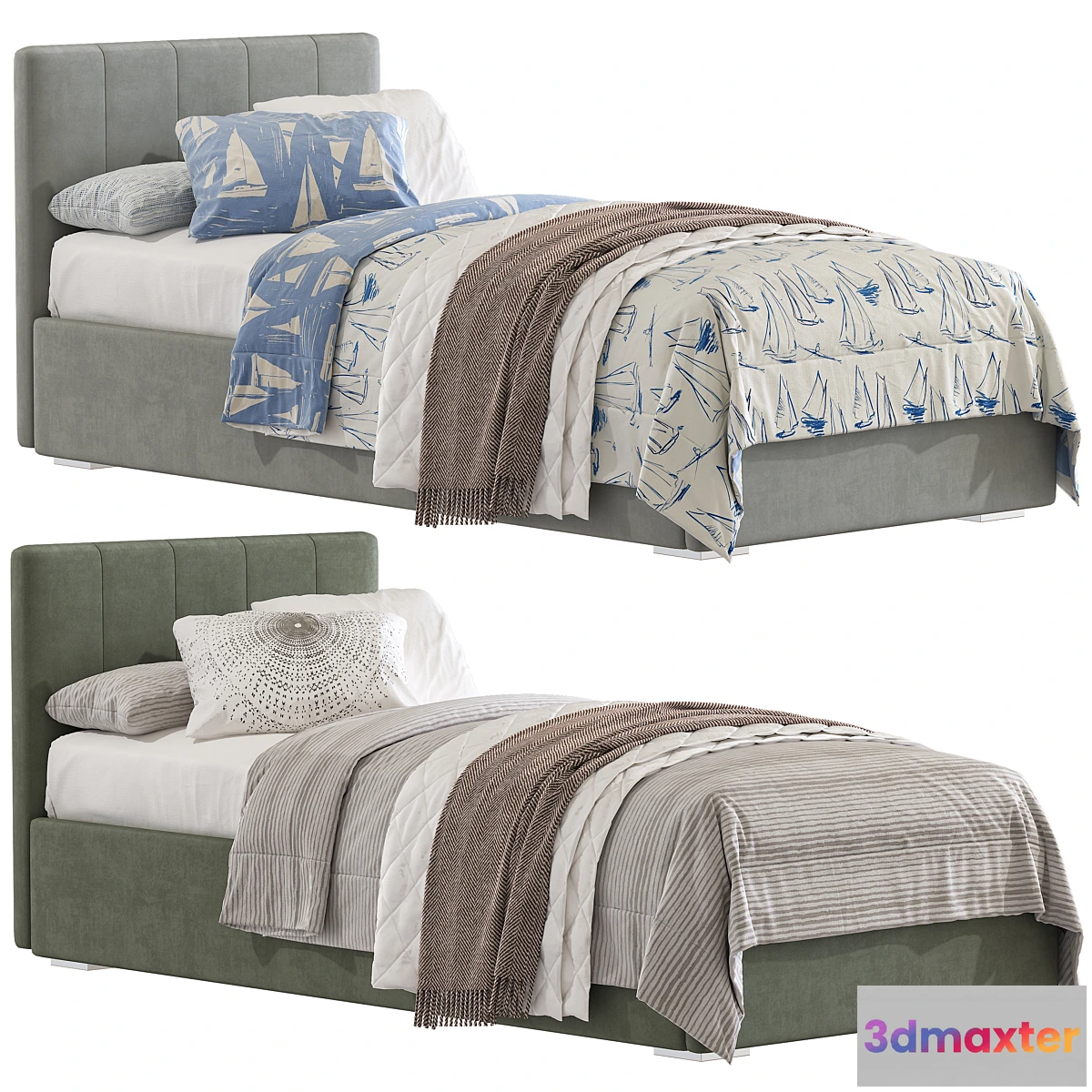1440270 - Bed Forty Winks Velvet 335 3D Max