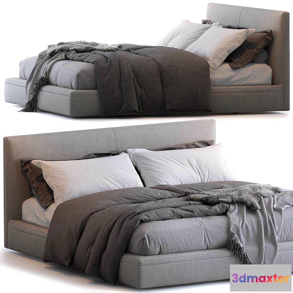 1440808 - Richard bed by B&B Italia 3D Max