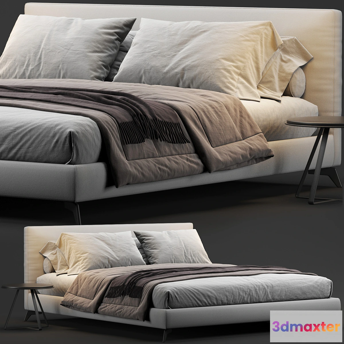 1440858 - Meridiani Stone Up Bed 3D Max