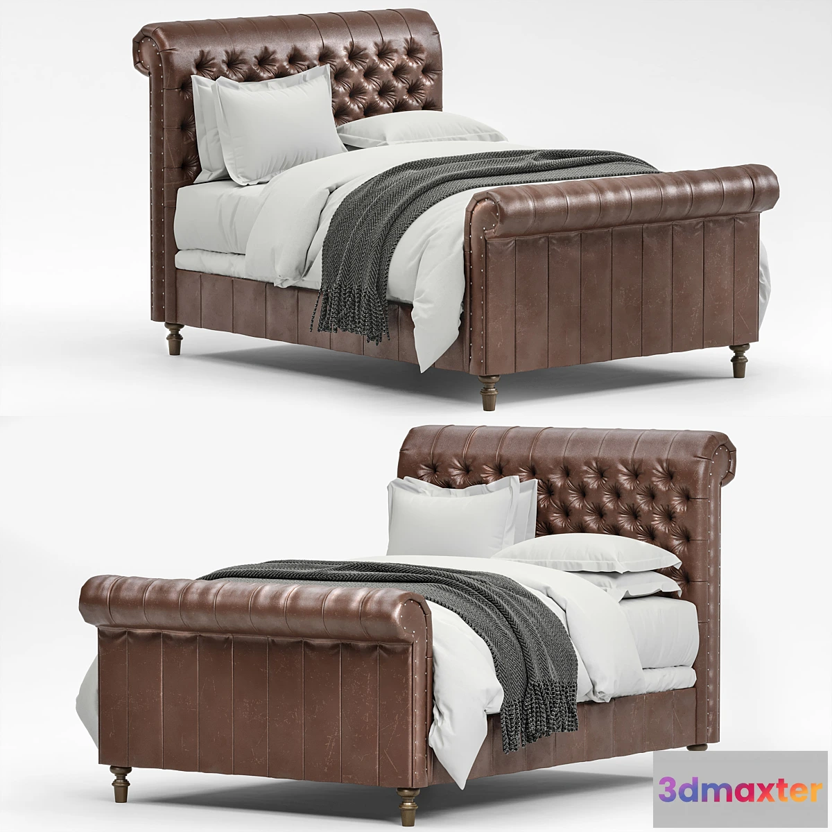 1440974 - RH_Chesterfield_Leather_Sleigh 3D Max