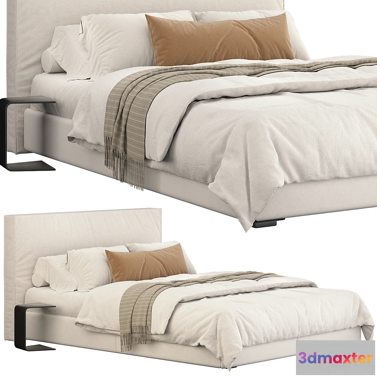 1443008 - RH Modena bed 3D Max