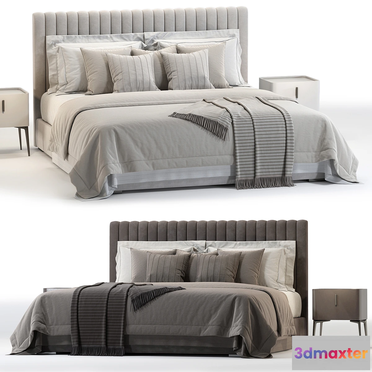 1443144 - ARONA by CAZARINA Bed 3D Max