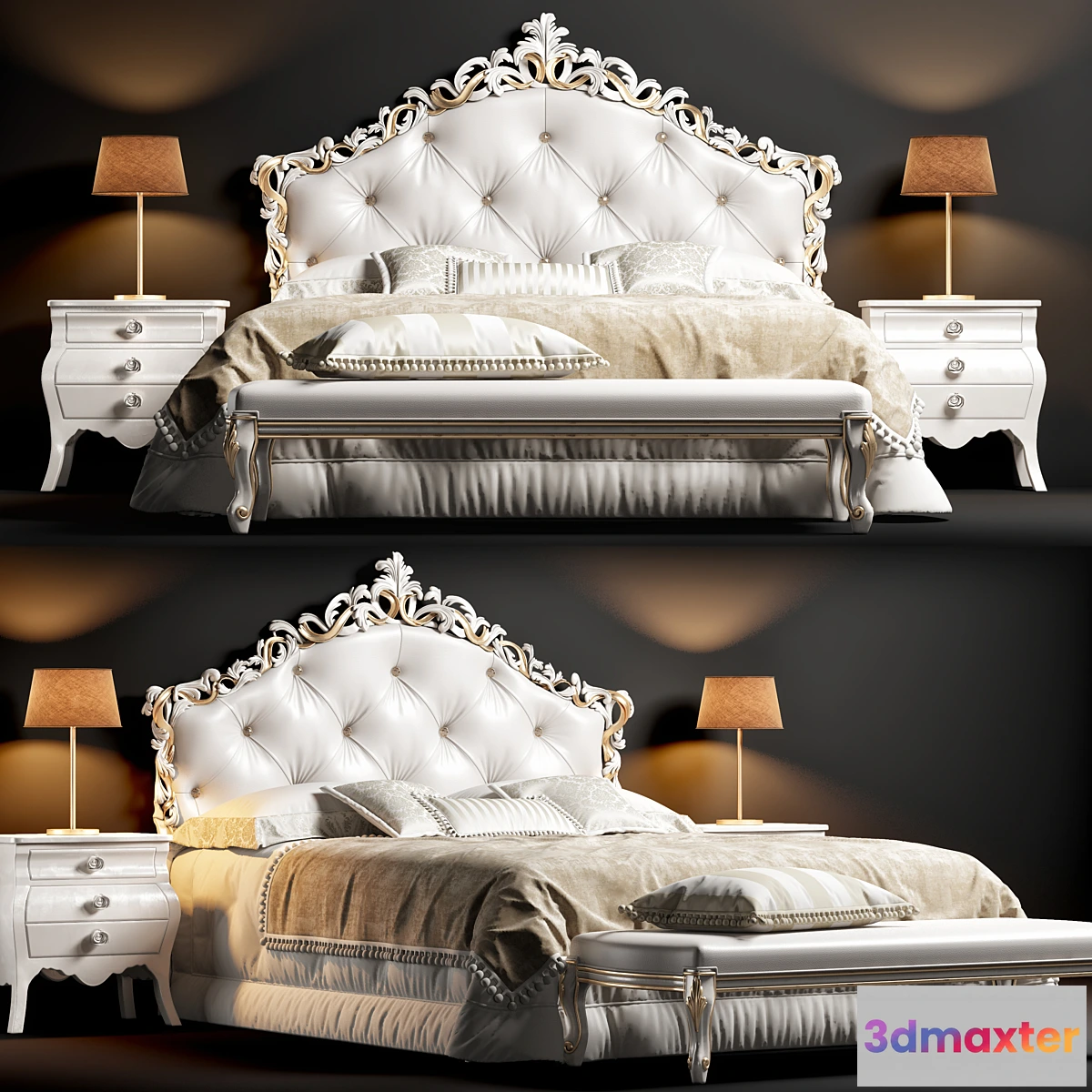 1443178 - Bolzan Topazio Bed 3D Max