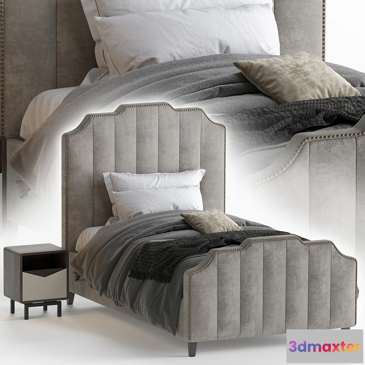 1443230 - Eden single bed 3D Max