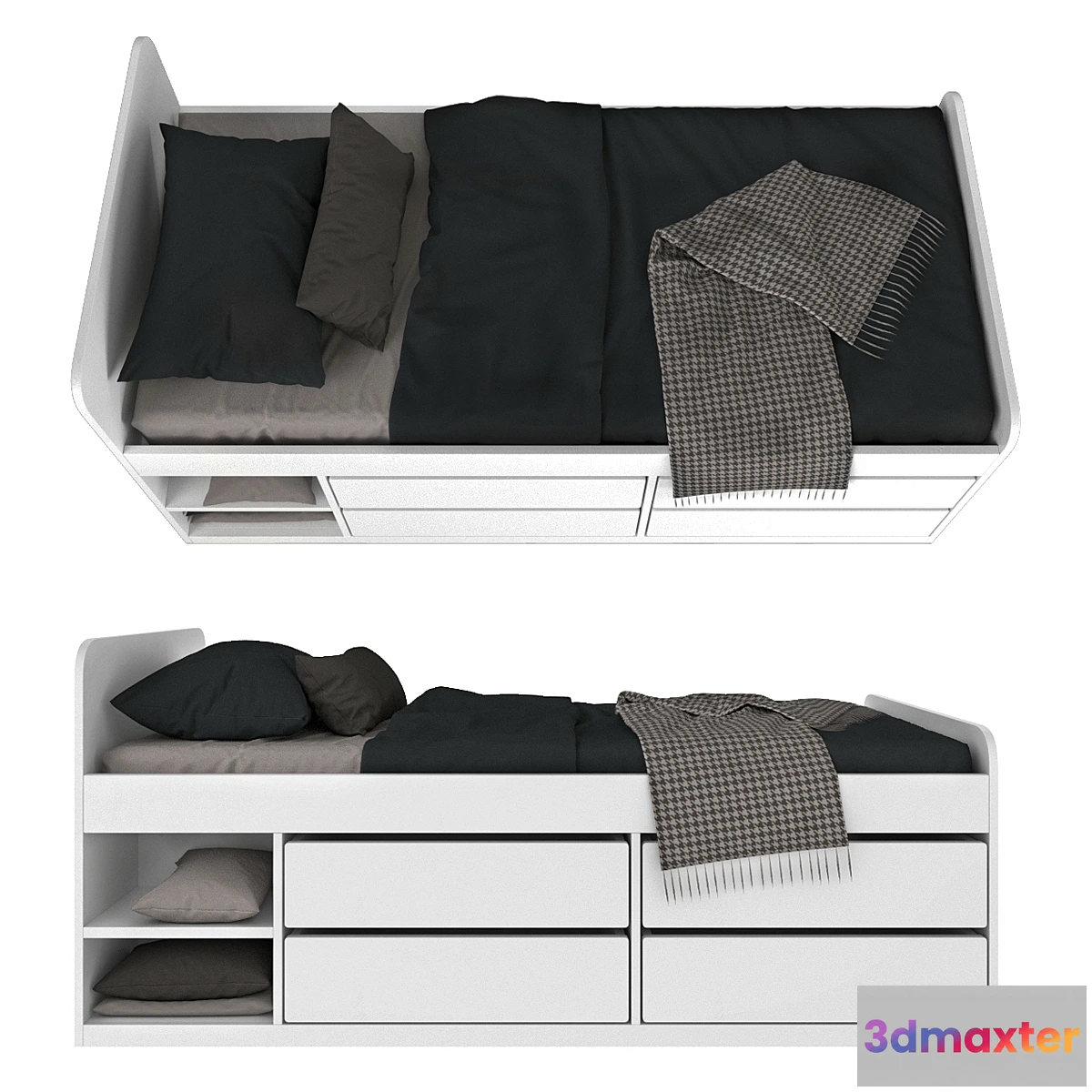 1443510 - Kids bed Ikea - Slakt v03 3D Max