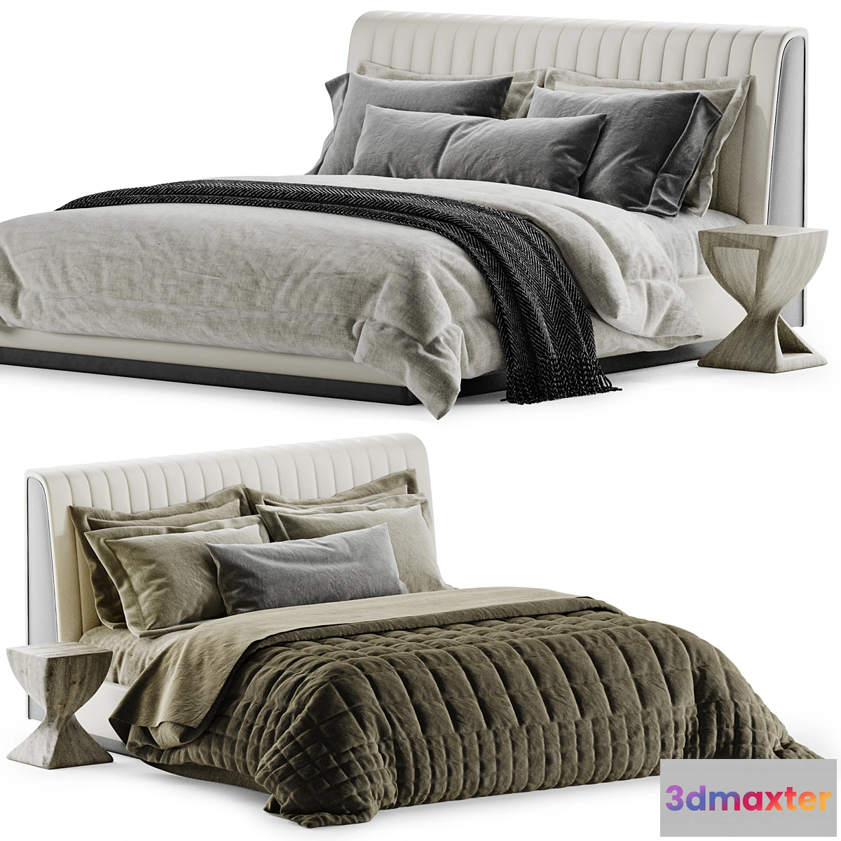 1443592 - Laskasas Harry Bed 3D Max