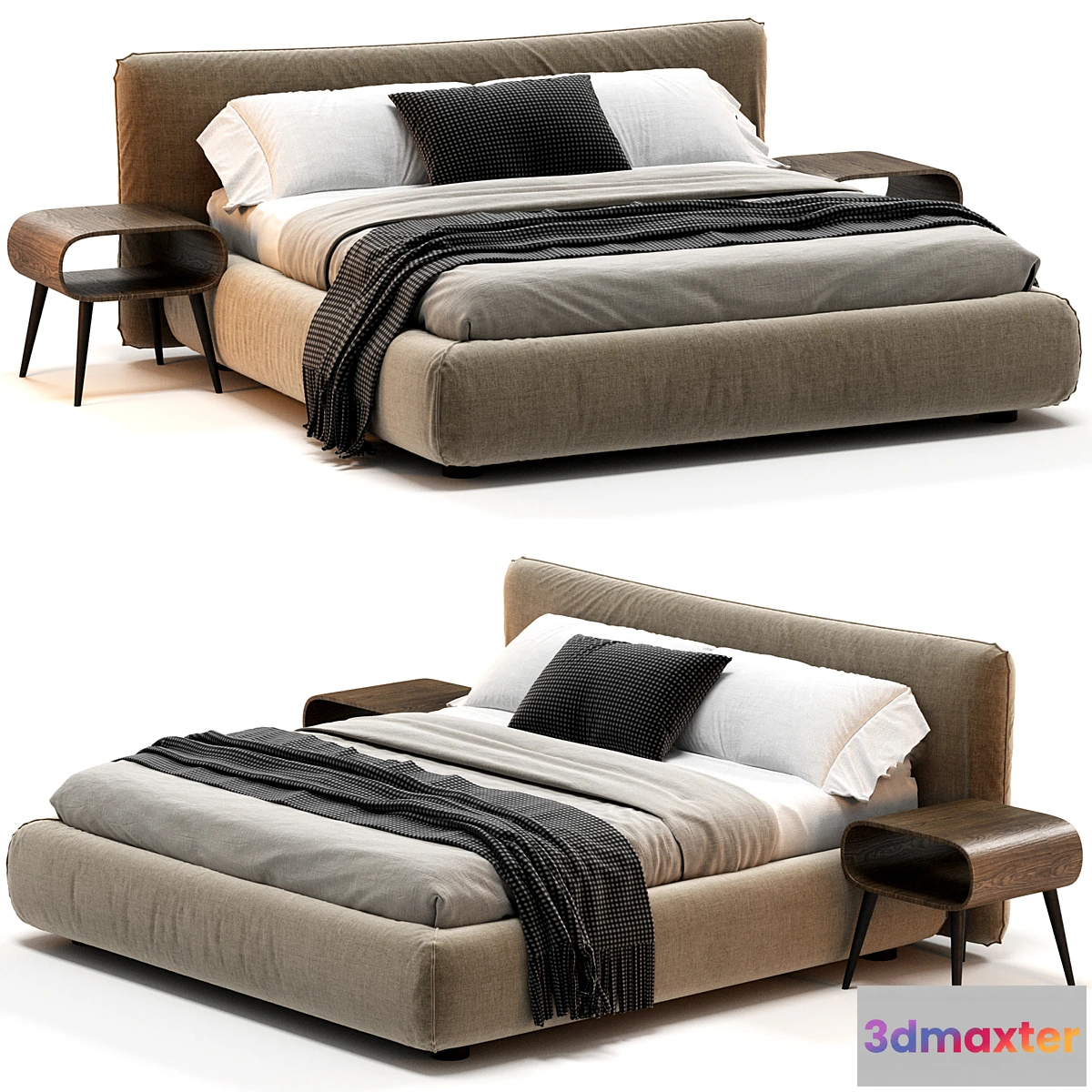 1444272 - Meroni Solzani Bed 3D Max