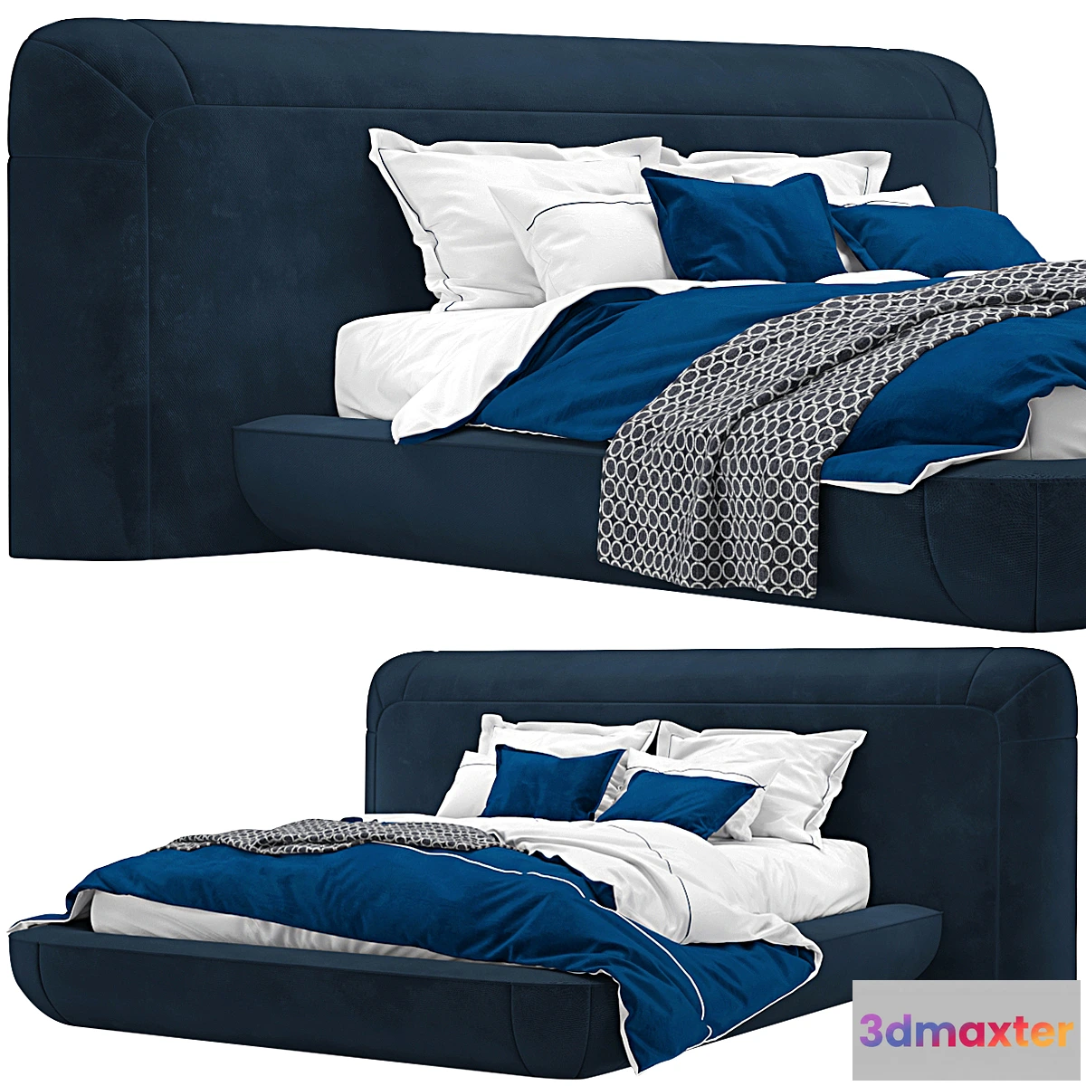 1444302 - Alias OKOME Bed Alexandre Turpault ORSAY Bed 3D Max