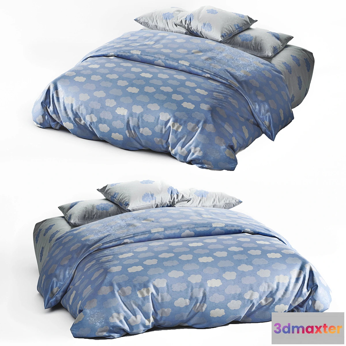 1444634 - bed linen 2 3D Max