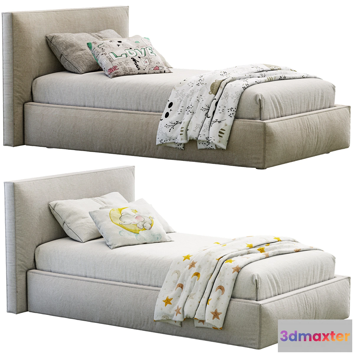 1445132 - Flexteam Miller Single Bed 3D Max