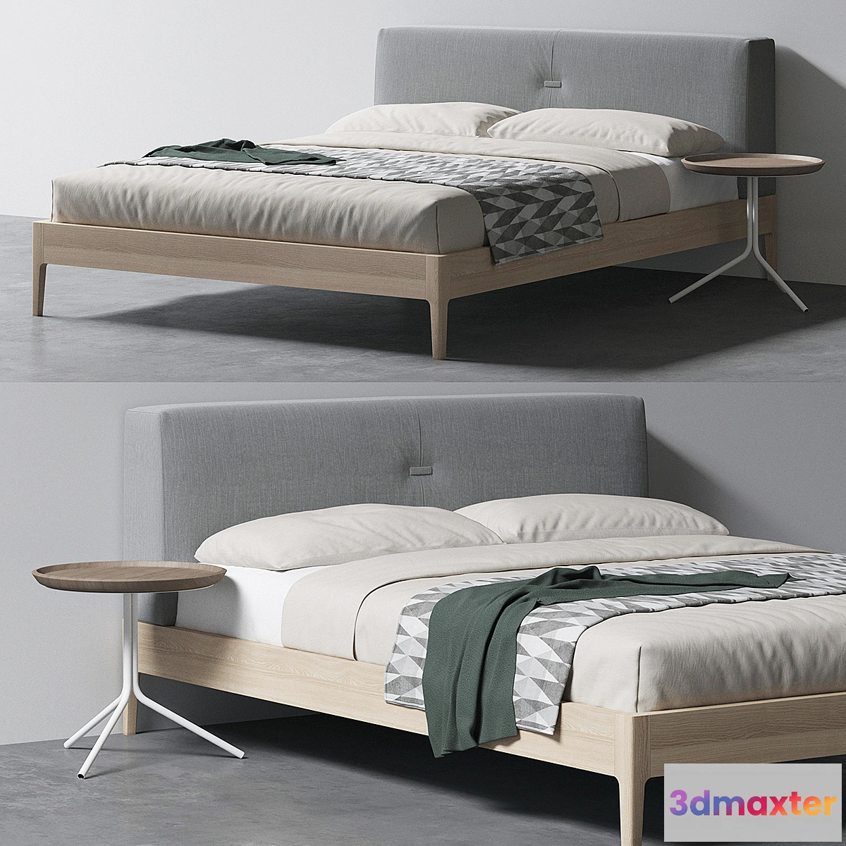 1445134 - Moeller wood thread bed 3D Max