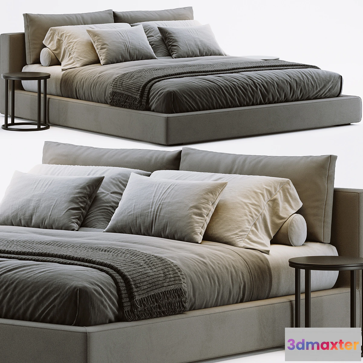 1446134 - RH Cloud Platform Bed 3D Max