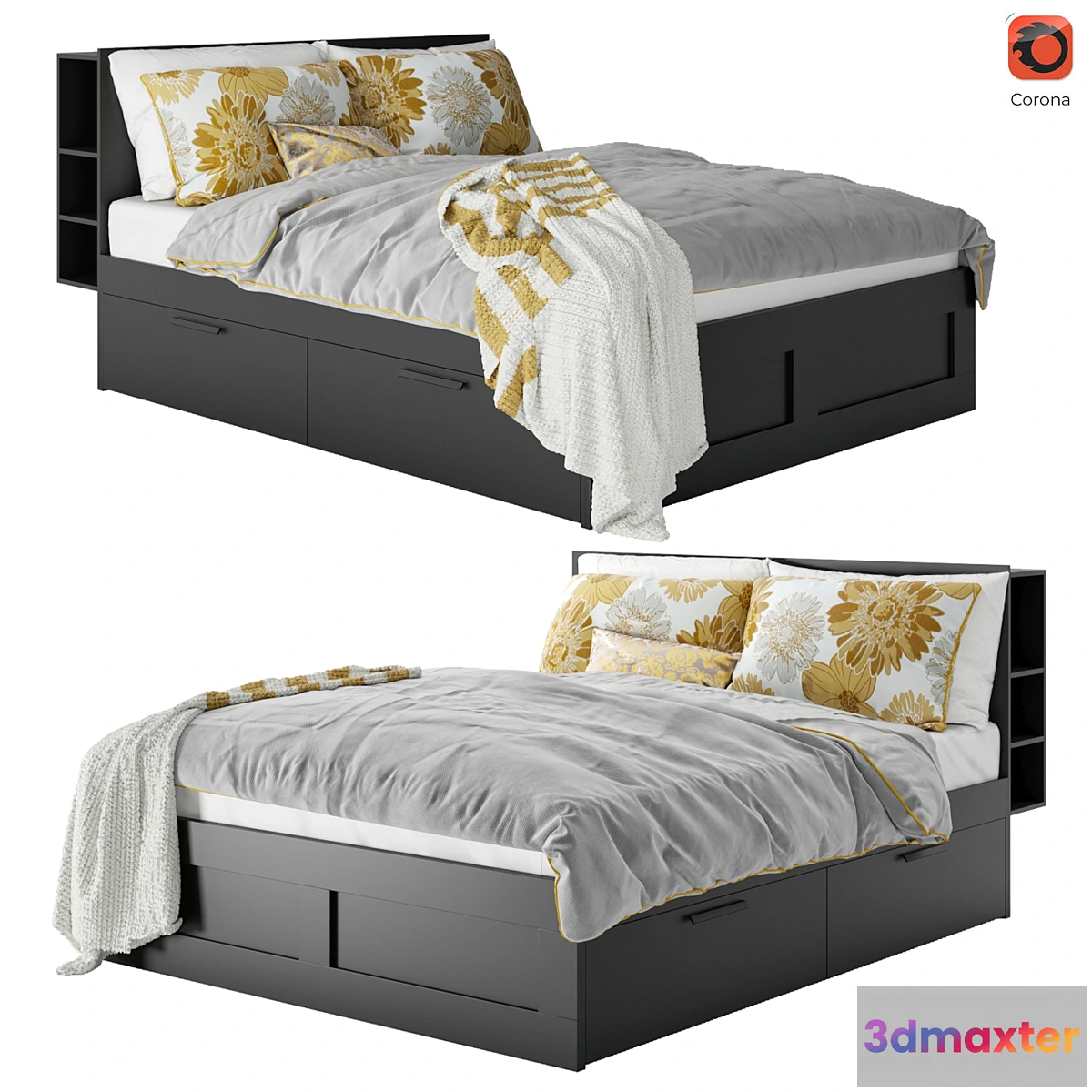 1446306 - Ikea Brimnes 3D Max