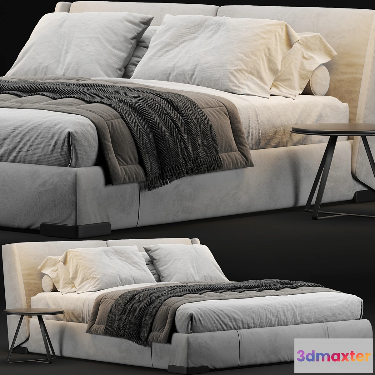 1446338 - Natuzzi Fenice Bed 3D Max
