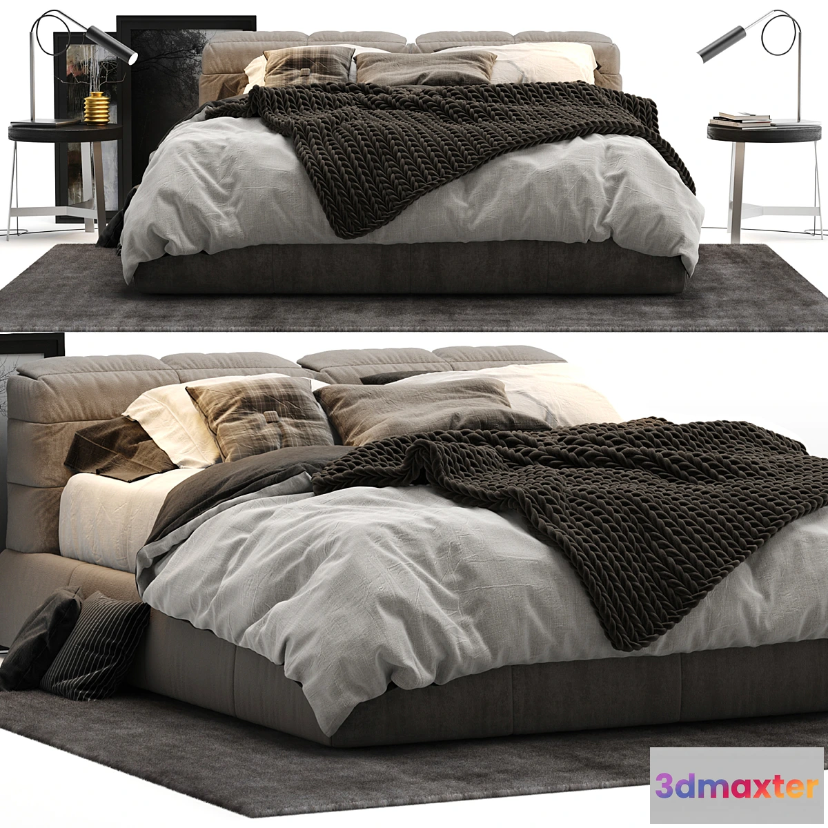 1447282 - Ditre Italia Dunn Bed 3D Max