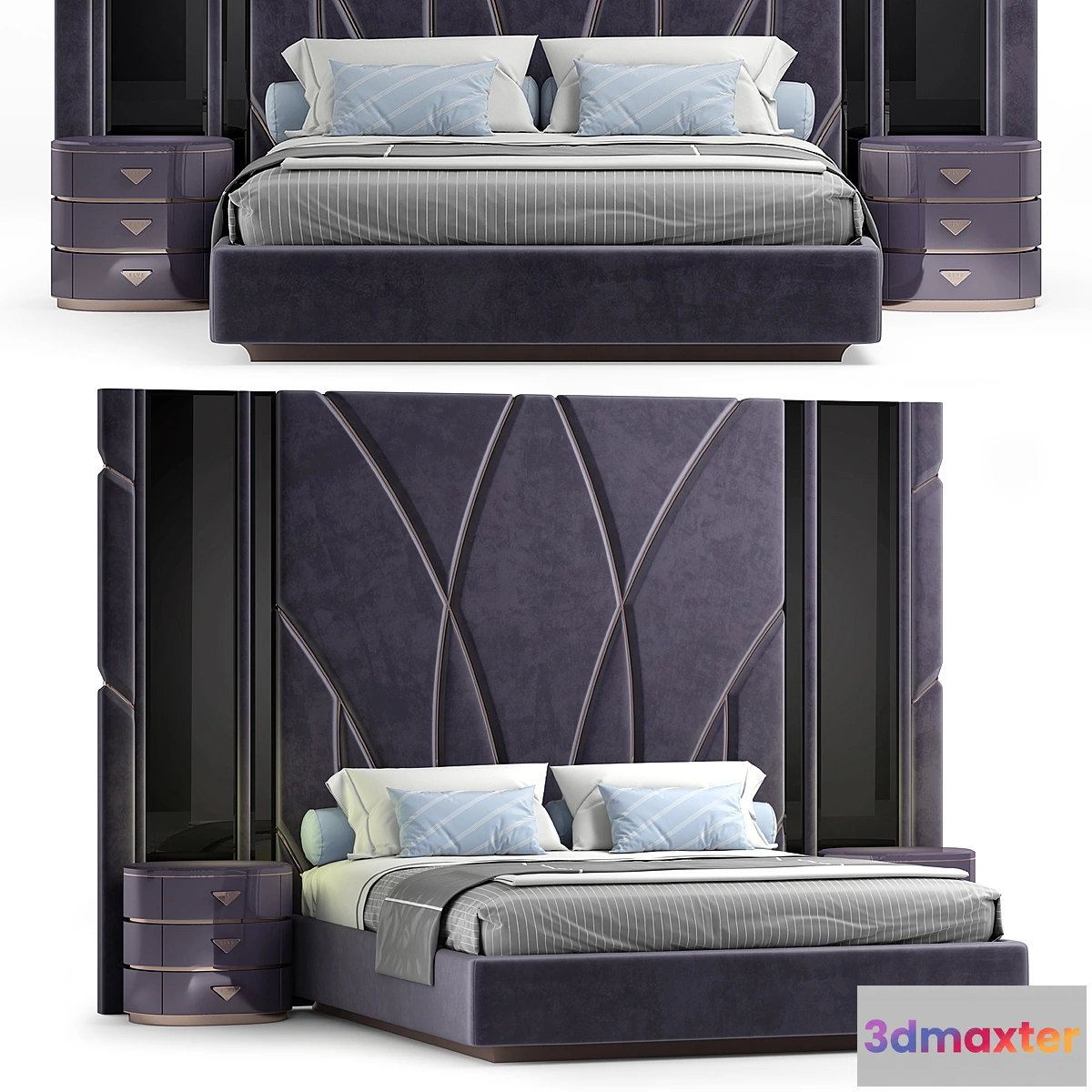 1447982 - Elve luxury bed 3D Max