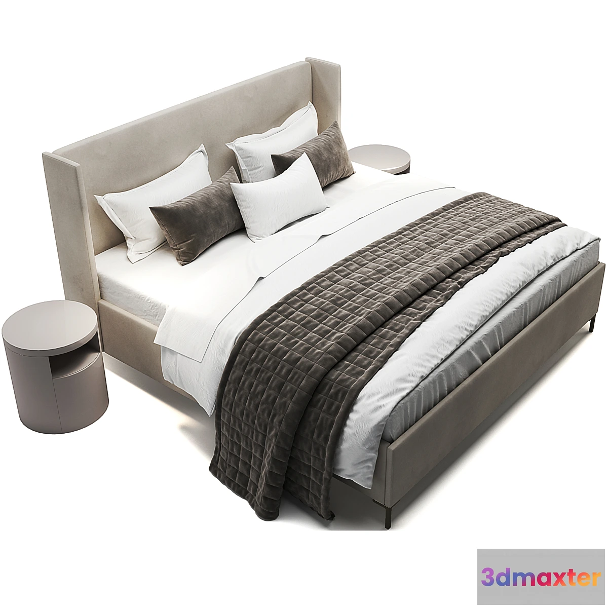 1448560 - Jake Upholstered Storage Platform Bed 3D Max