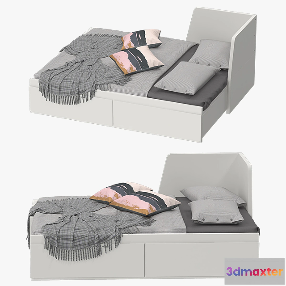 1448628 - Ikea fllekke bed 3D Max