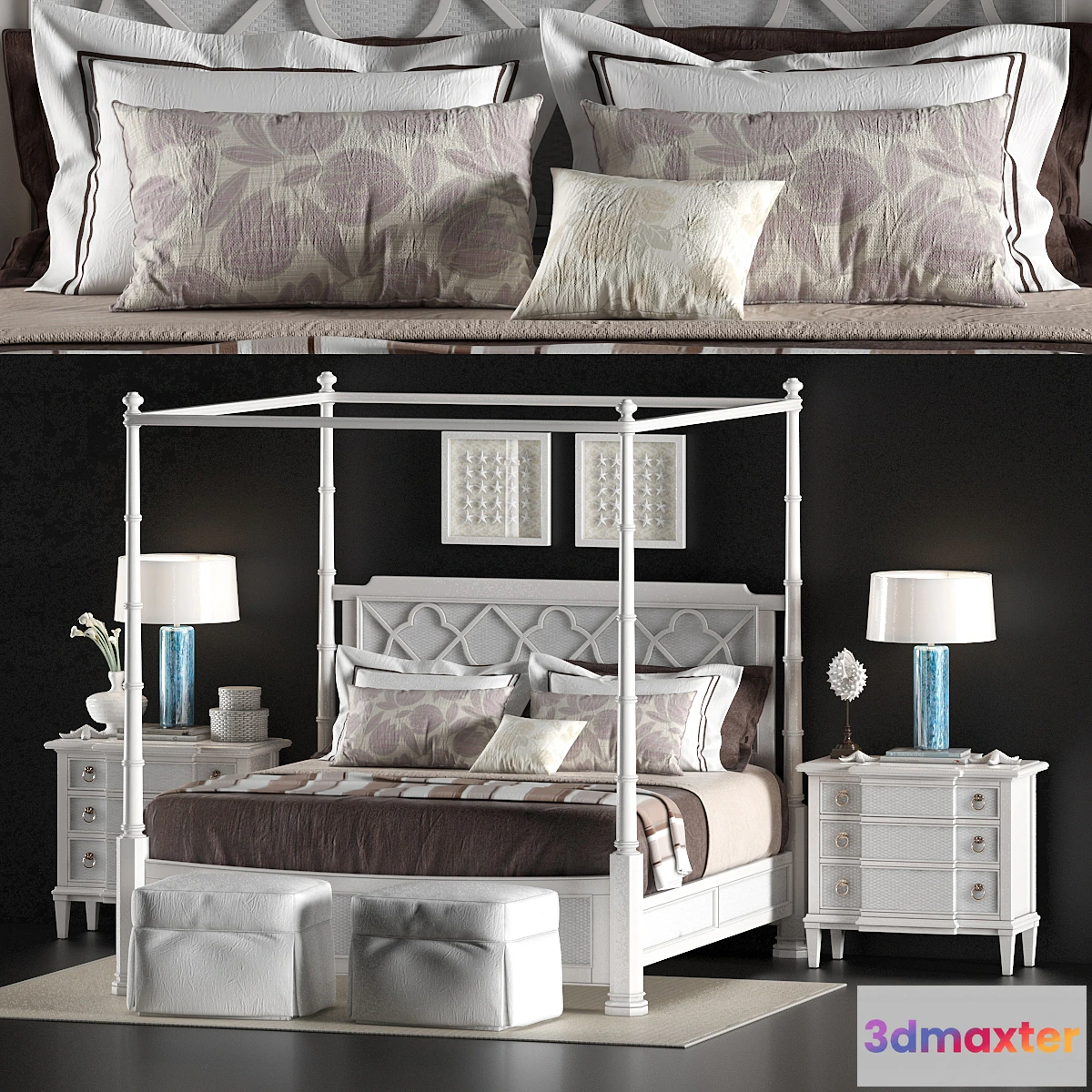 1449350 - LEXINGTON_HOME_BRANDS_SOUTHAMPTON_POSTER_BED 3D Max