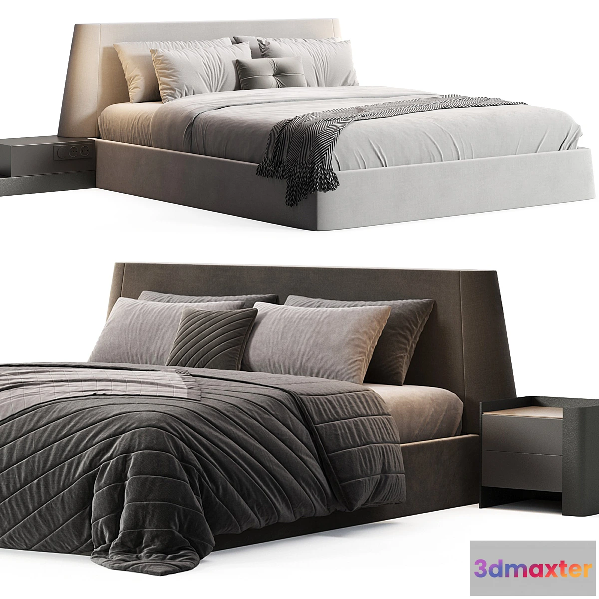 1449366 - Triangle Bed Hippo136 by Manzzeli 3D Max