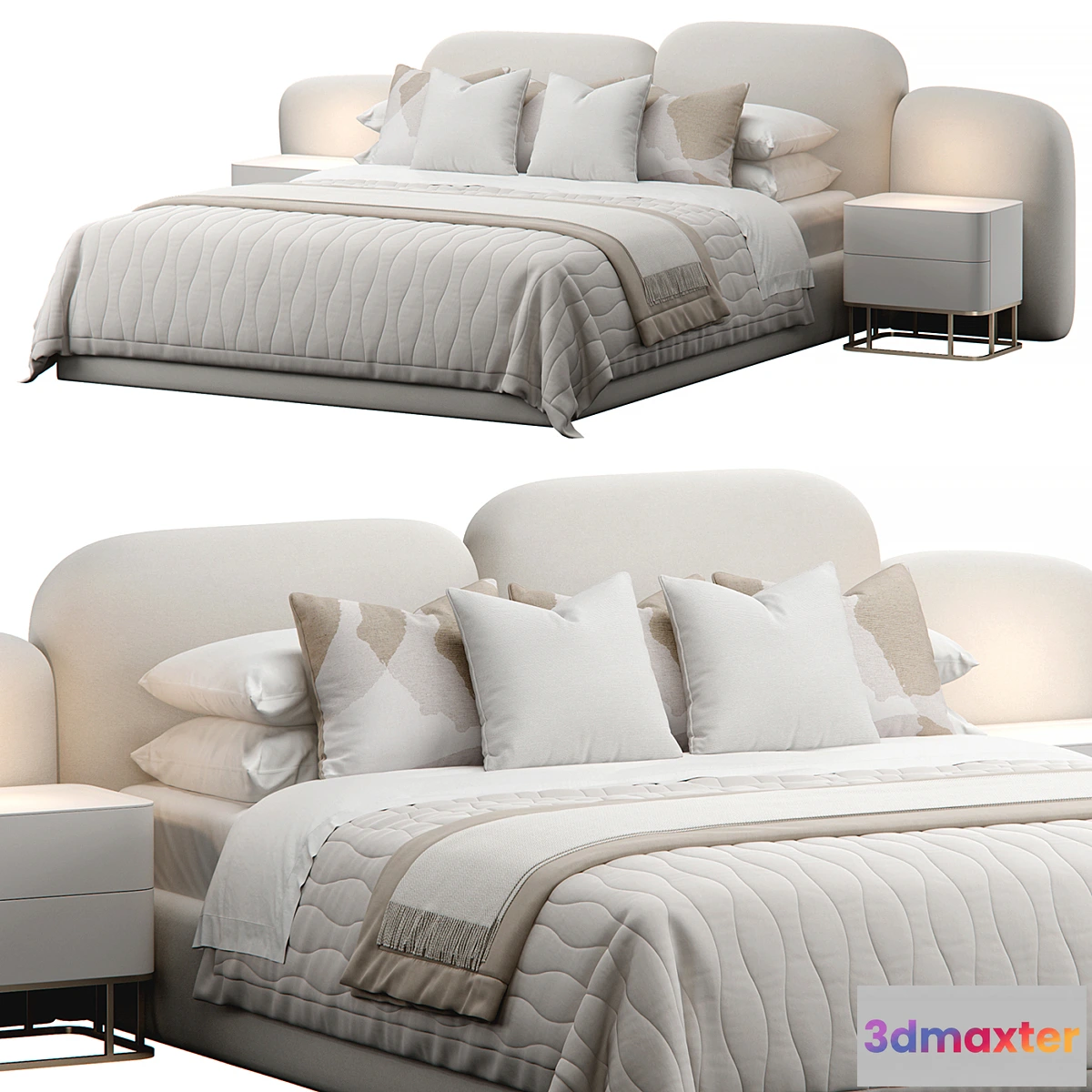 1449444 - Stone Bed 3D Max