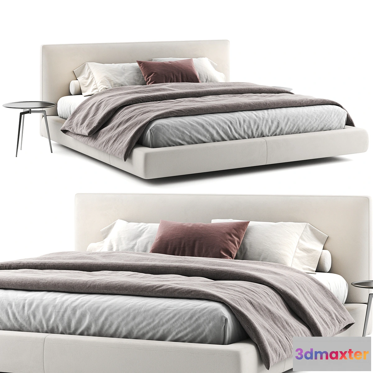 1449606 - B&B Italia RICARD BED 3D Max