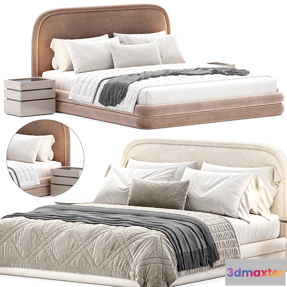 1449734 - Mendosa Bed By Laredoute 3D Max