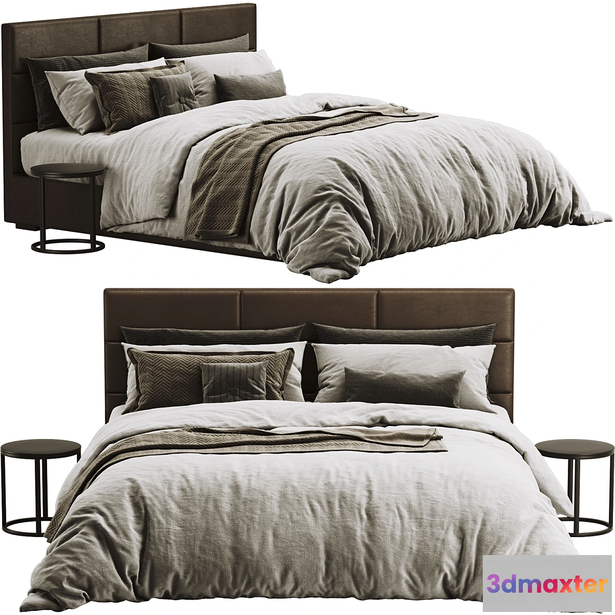 1449790 - RH Modena Leather Bed 3D Max