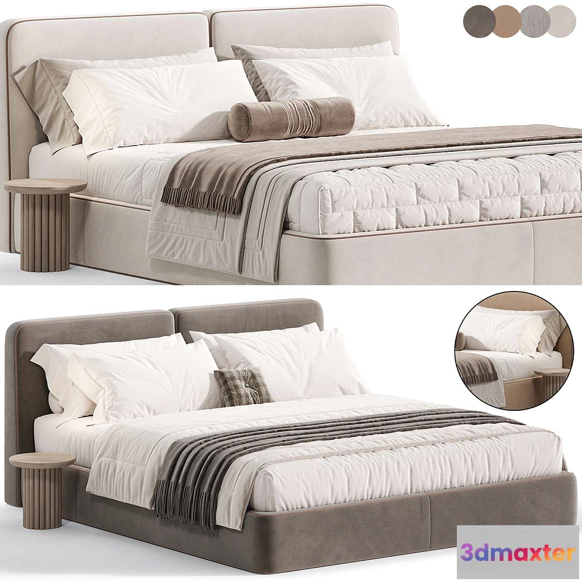 1451722 - Imole Bed by One Home 3D Max