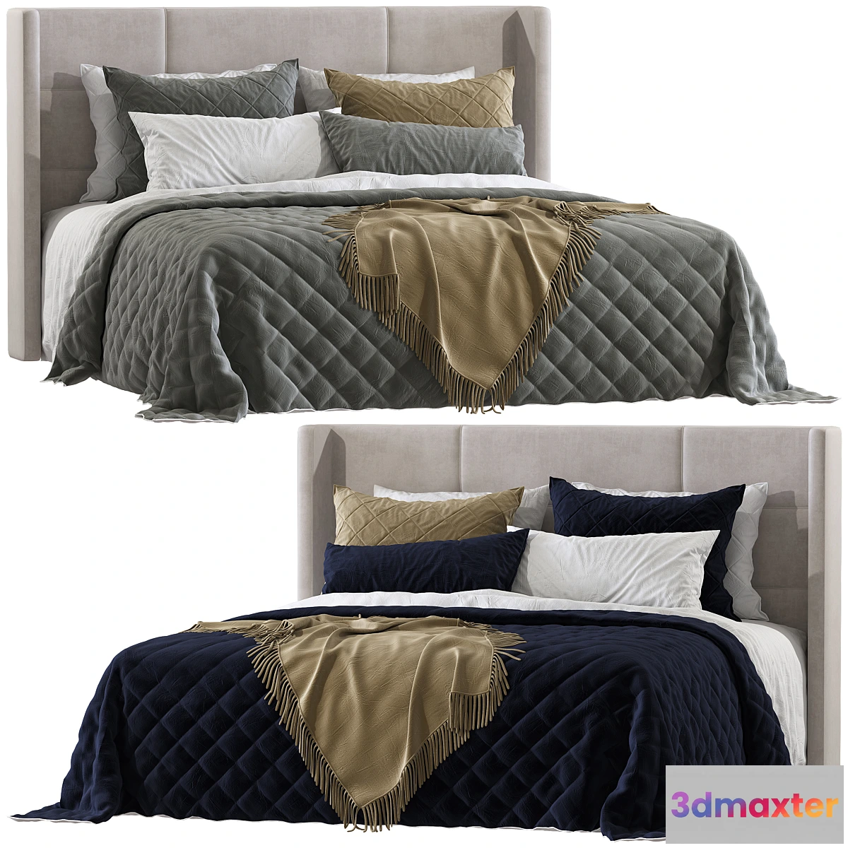 1452924 - Double bed 131 3D Max