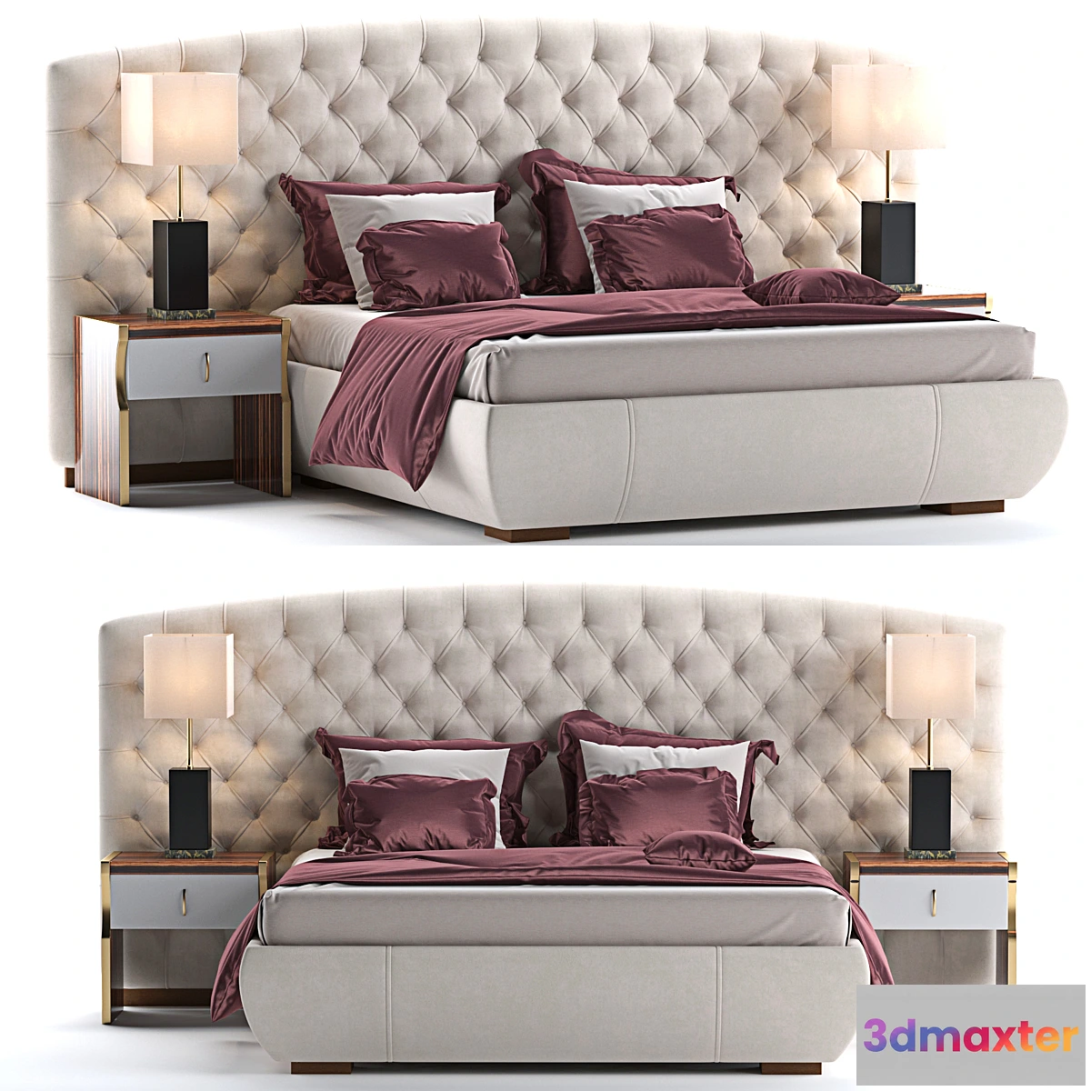 1453482 - Bed KESY XL Capital Collection 3D Max