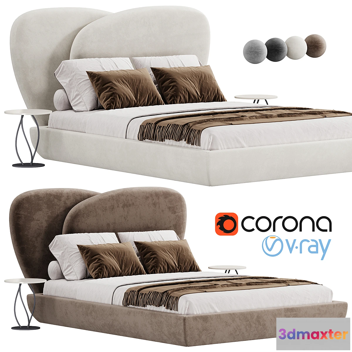 1453768 - Curve Bed 3D Max