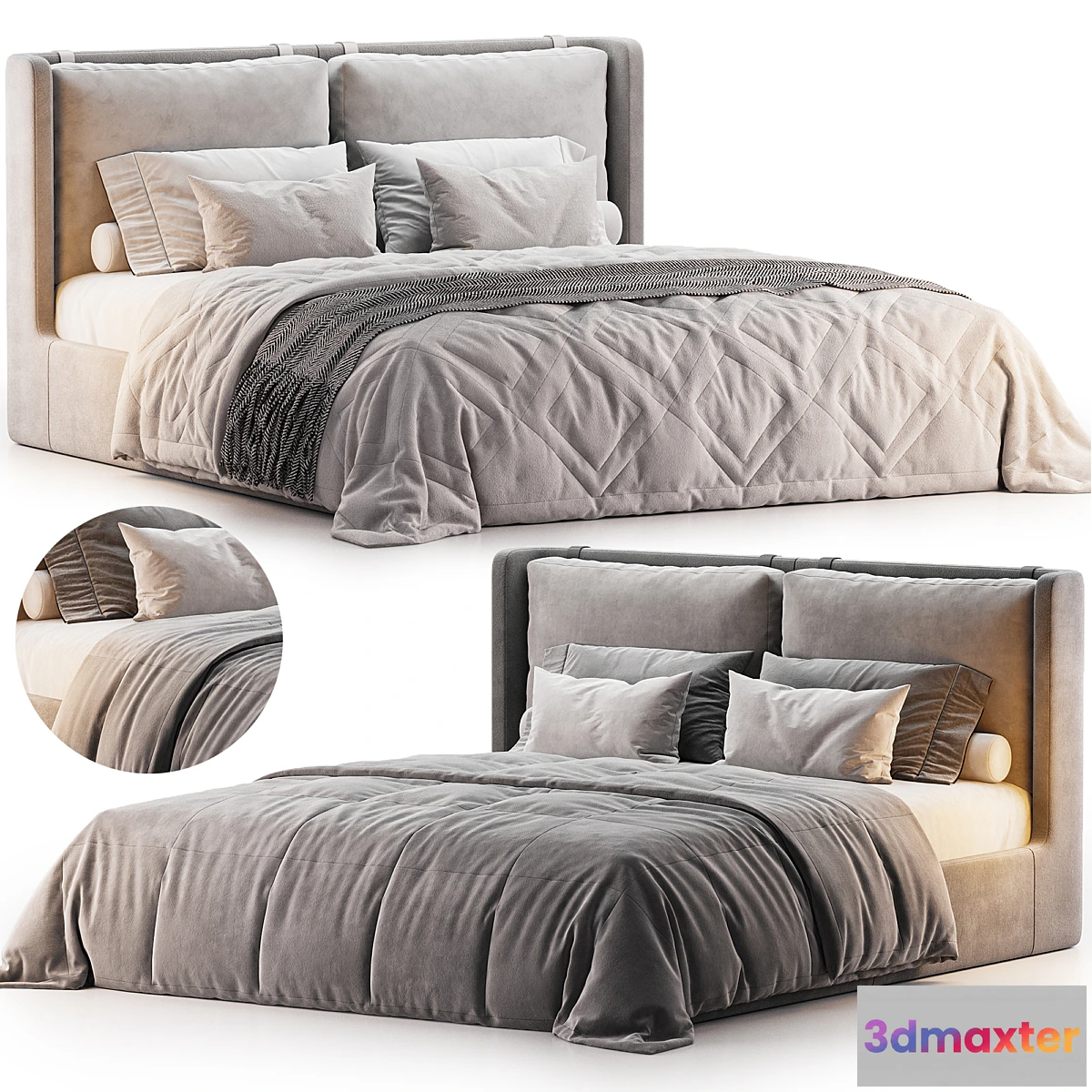 1454118 - Kelsi Bed 3D Max