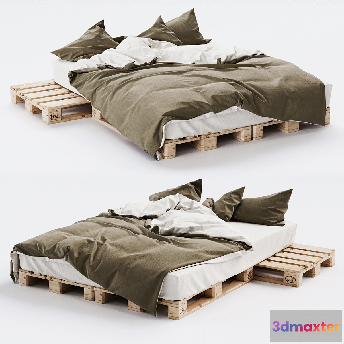 1454418 - Euro Pallet Bed 2 3D Max