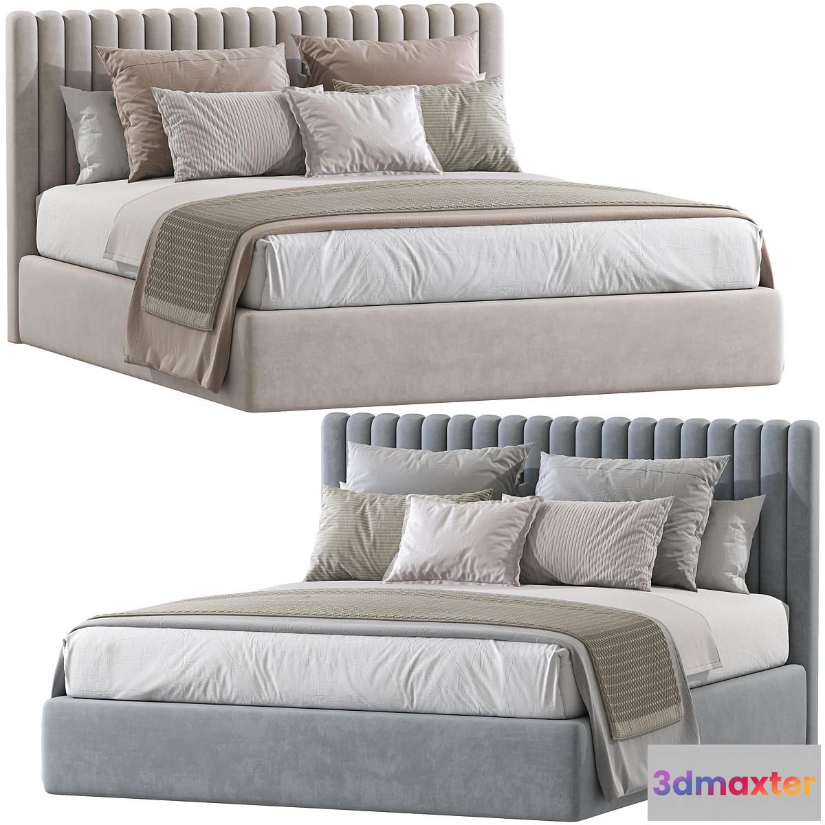 1454692 - Double bed Mora №176 3D Max