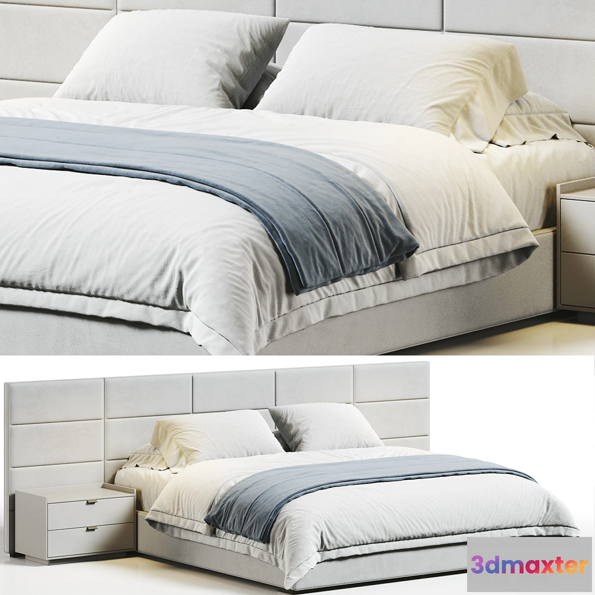 1455328 - RH Modena Bed 3D Max