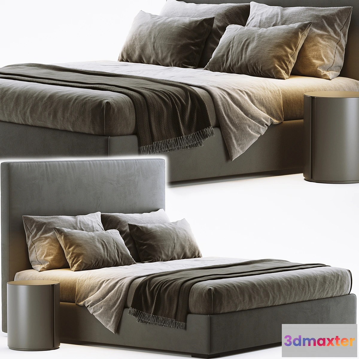 1455476 - Meridiani bardo due bed 3D Max