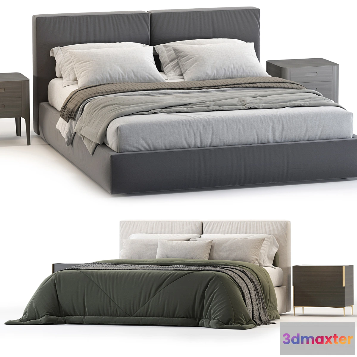 1456026 - Novamobili BRICK Bed 3D Max