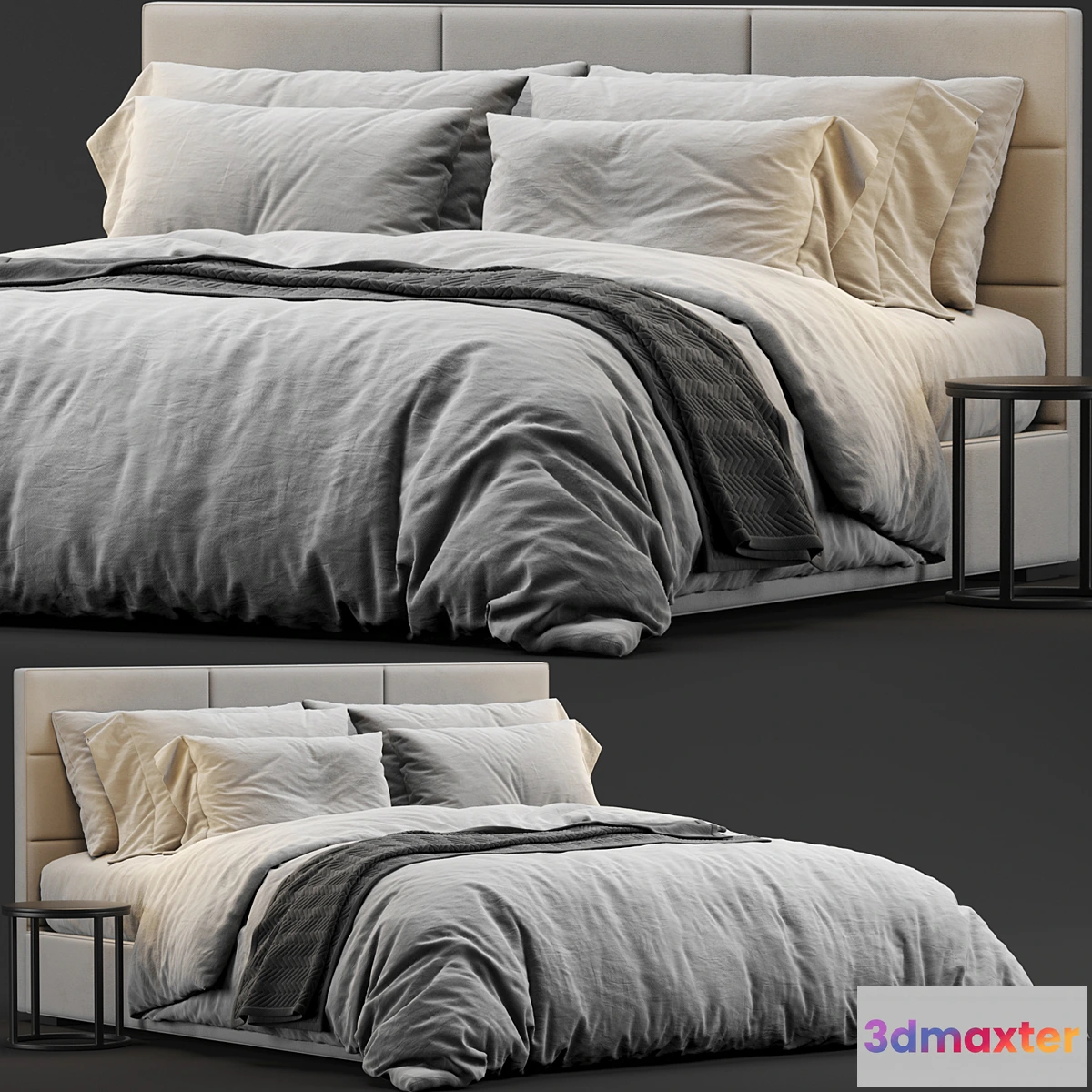 1456180 - Restoration Hardware Modena Bed 3D Max
