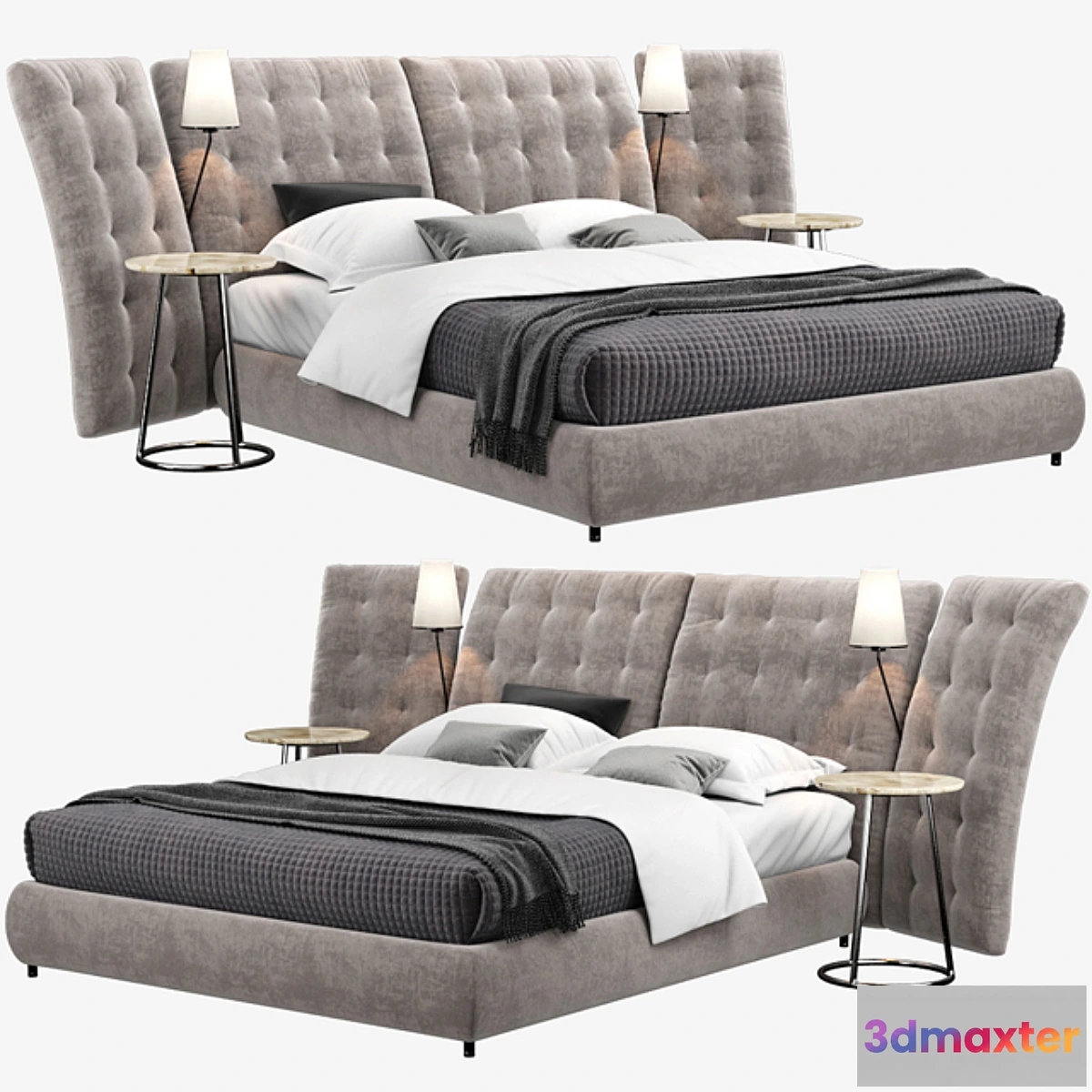 1456390 - Angle FLOU bed 3D Max