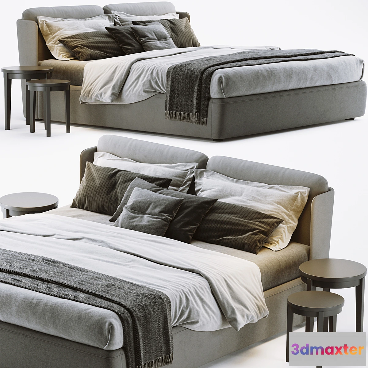 1456392 - Meridiani Kira Bed 3D Max