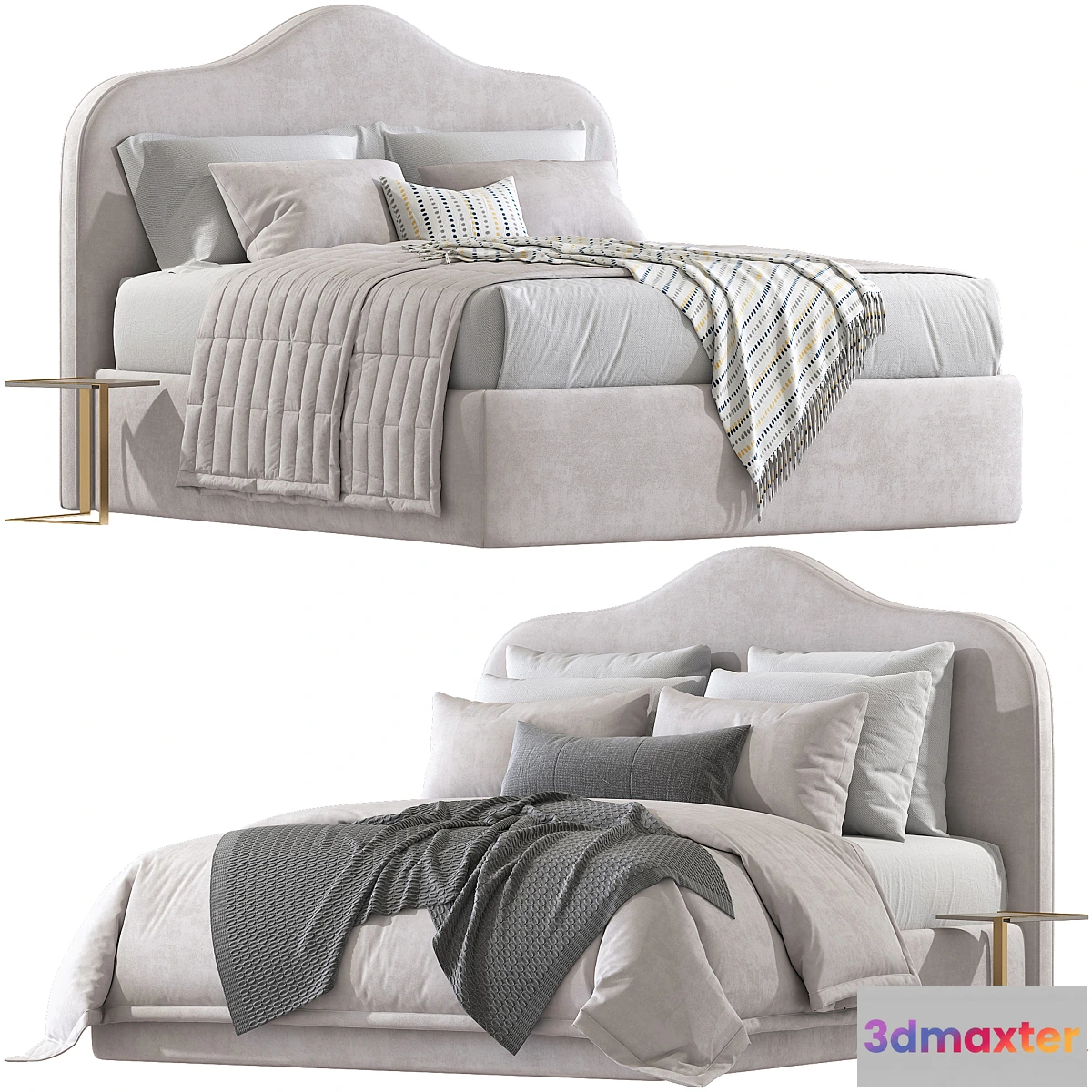 1456488 - Double bed Marion Natural №217. 3D Max