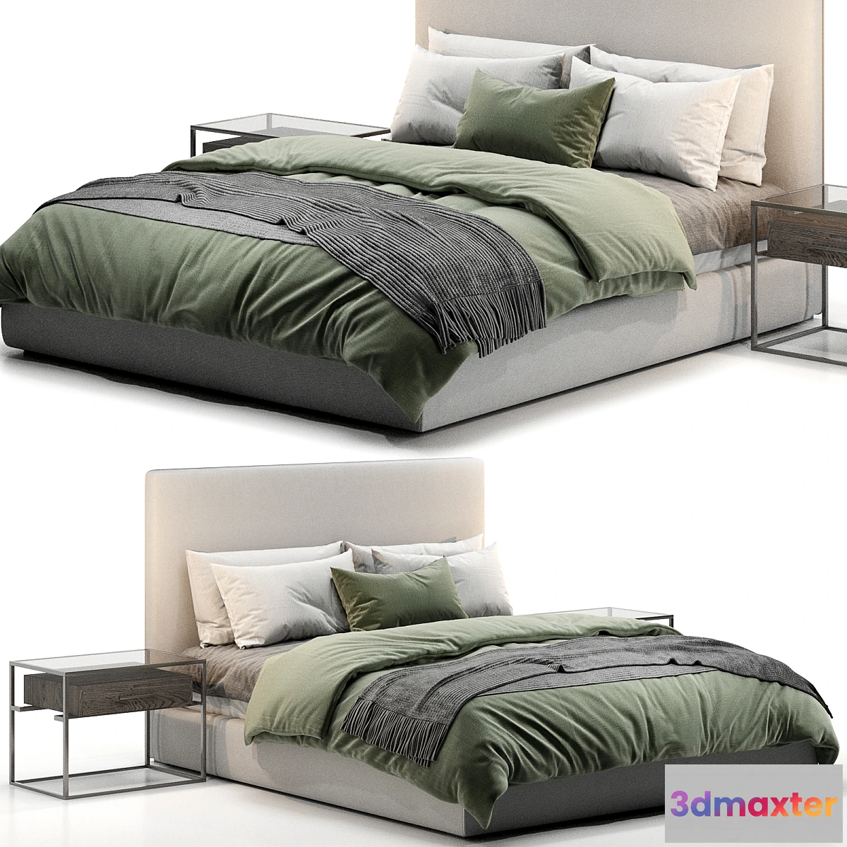 1457910 - RH LAWSON BED 3D Max