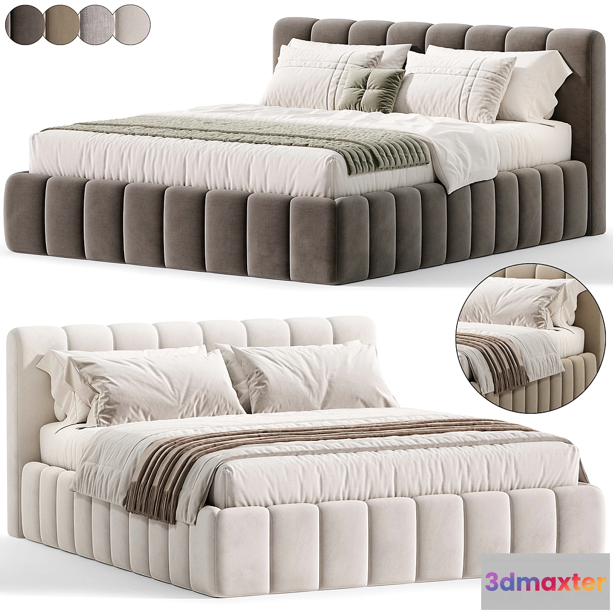 1458026 - Tacoma Bed by Cazarina 3D Max